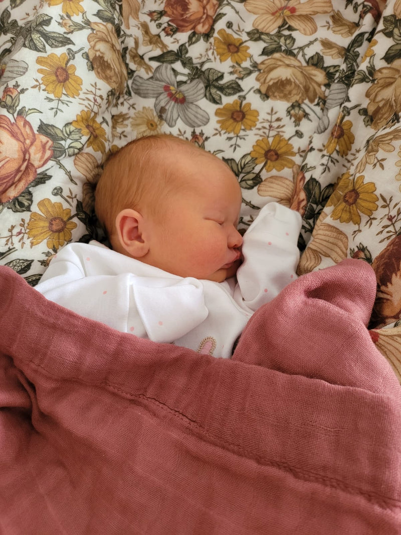 The Mila Rose Muslin Blanket (4 colour options)