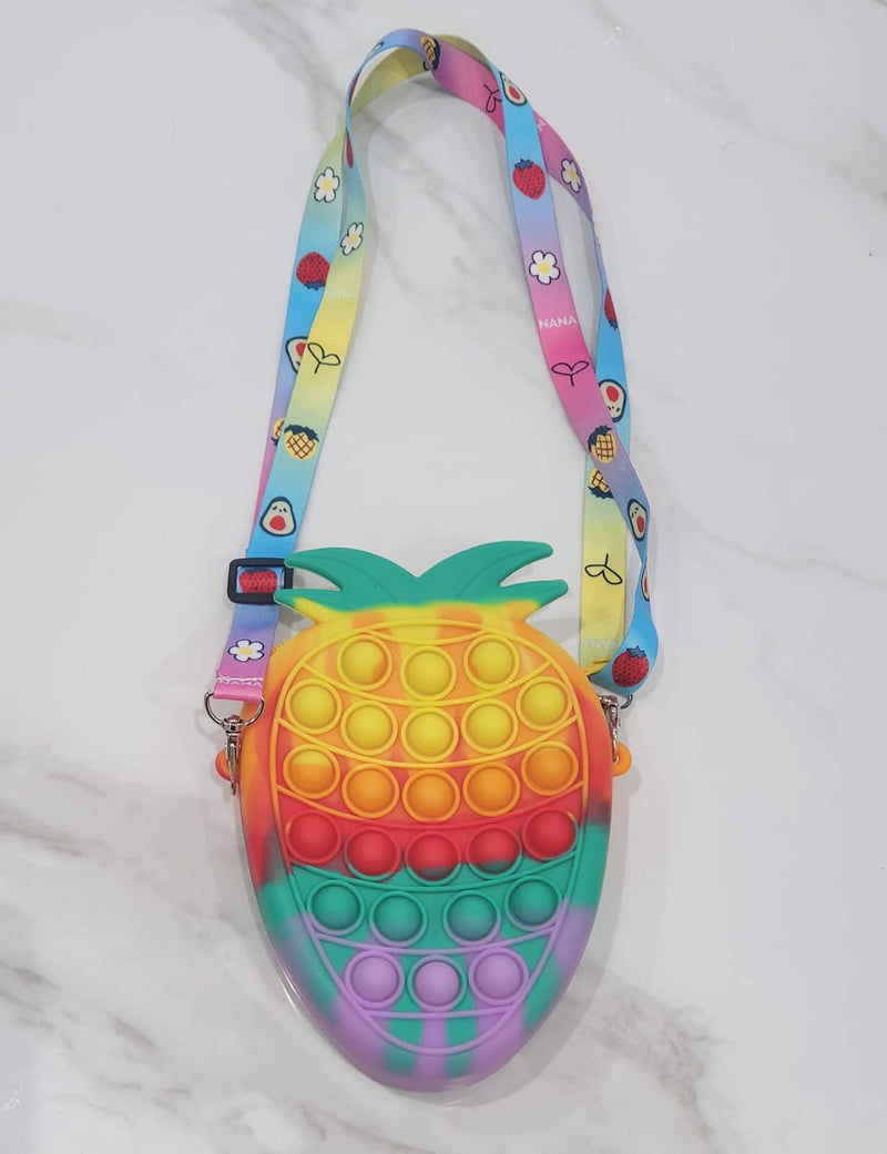 Pineapple Pop It Bag Fidget Toy