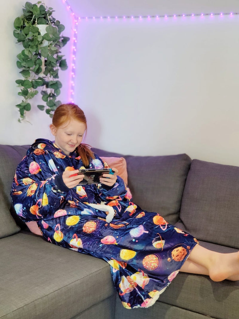 Planet Food Snuggle Hood Wearable Blanket (Kids, Free Size Adult, Plus Size)